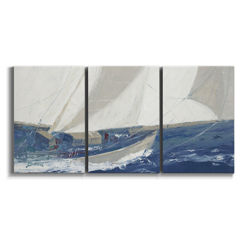 Nymphéas, 1914 - Toile encadrée multi-pièces, H 36 po x l 72 po x P 2 po