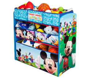 DELTA CHILDREN Multi Organizador Juguetes 9 Cajas Mickey