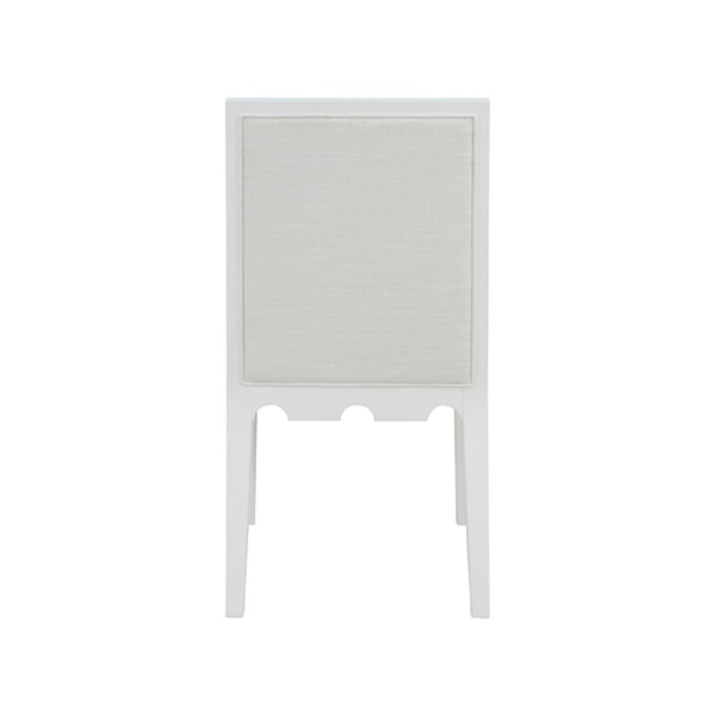 Lanister Upholstered Dining Chair, White
