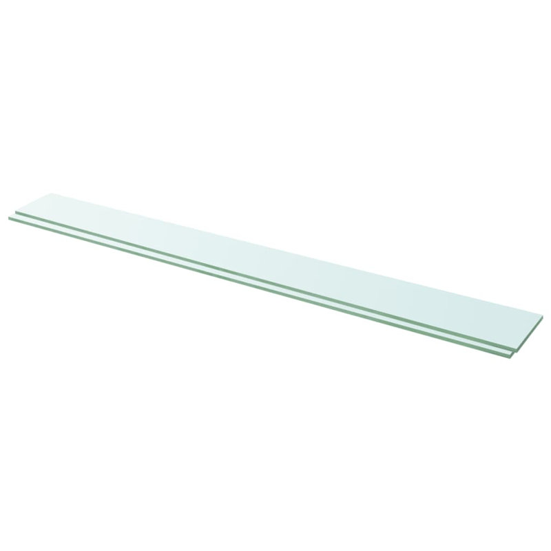 Wall Shelf Floating Shelf Display Shelf Wall Mounted Tempered Glass, 0.31" H x 43.3" W x 4.7" D