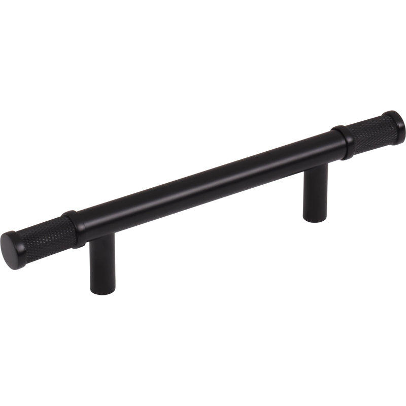 Burnham Bar Pull, Flat Black, 3 3/4" Center To Center