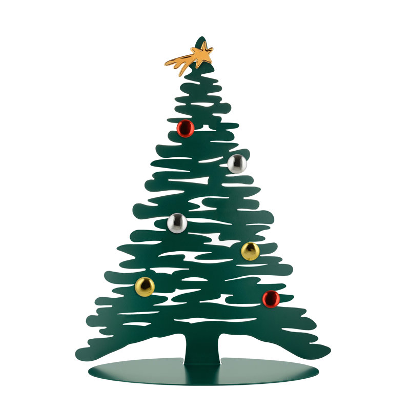 Bark Christmas Tabletop Tree, 45cm H x 35.5cm W x 14cm D, Green