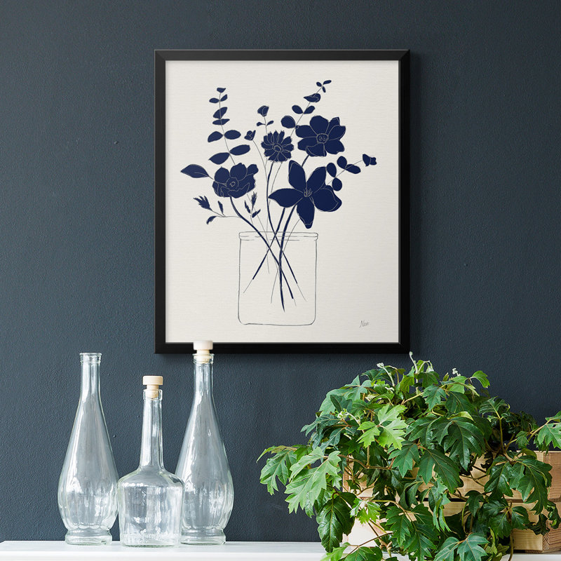 Toile encadrée de qualité supérieure Indigo, Noir, H 24 po x l 20 po