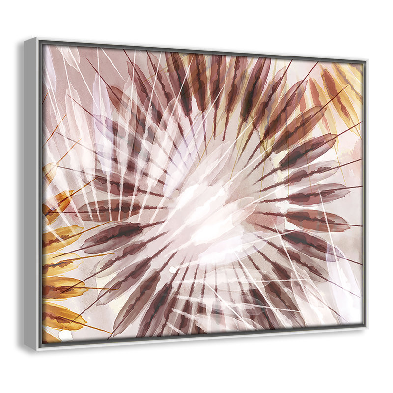 Danse des rayons II par Eva Watts, Blanc, H 12,5 po x l 15,5 po
