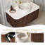 Meuble-lavabo flottant - comptoir en céramique blanche et comptoir en pierre (pré-assemblé, sans robinet)-301704984-301704987