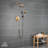 Retro Wall Mount 2 Function Rainfall Shower System with 3 Setting Handheld, Rough-In Valve and Diverter-71975804