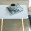 Yamazaki Home Modern Rectangular Side Table For Living Room Or Small Bedside Steel + Wood End Table-1333285661