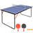 Table Tennis Table Foldable & Portable Ping Pong Table Set with Net and 2 Ping Pong Paddles for Indoor Outdoor Game