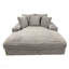 Très grand canapé-lit Cuddler avec porte-gobelet et USB, fauteuil d'appoint de salon, gris-130219422