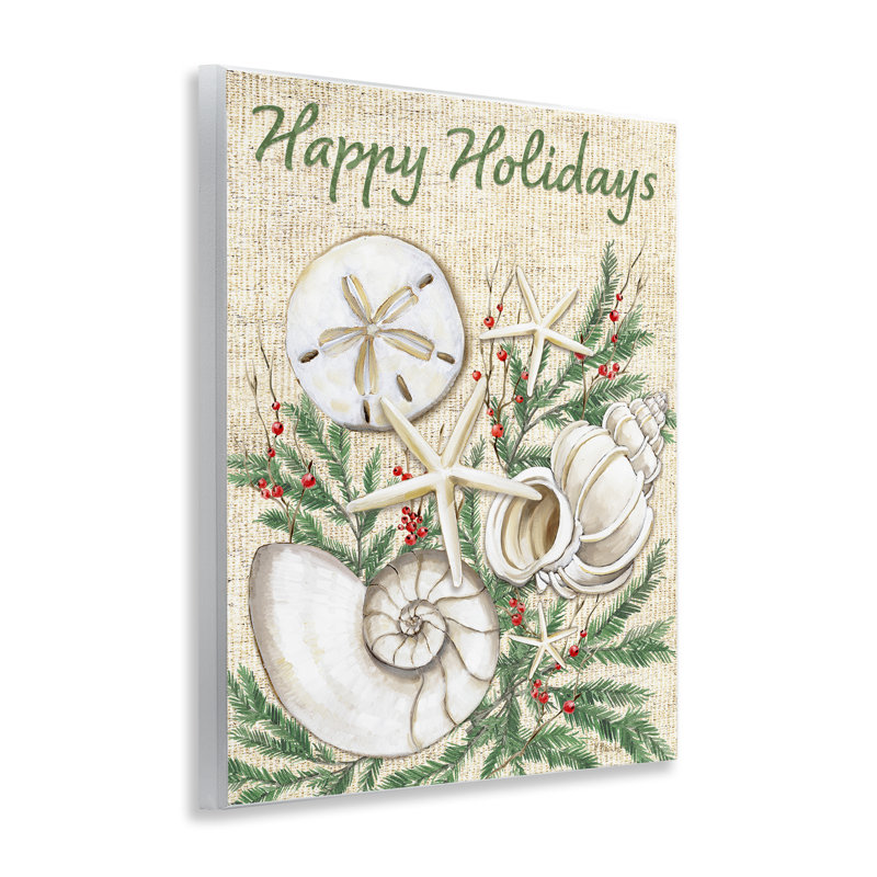  "Festive Seashells & Holly", art mural par Paul Brent