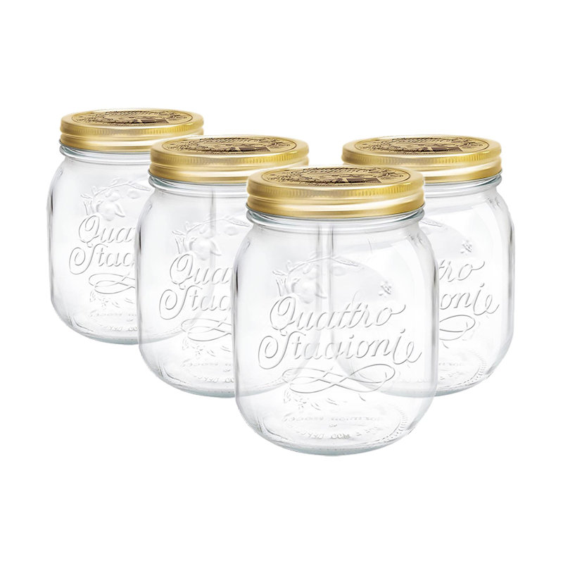 Bormioli Rocco Quattro Stagioni Glass Preserving Jars 