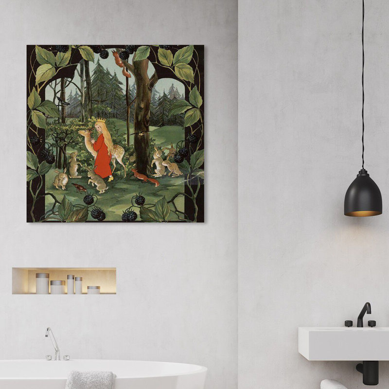 Art sur toile, "The Queen of the Forest", H 24 po x l 24 po x P 1,5 po