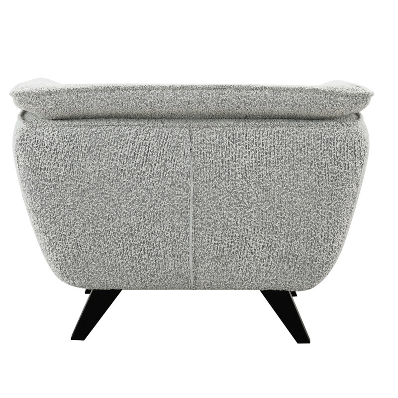Chaise confortable - Revêtement et fabrication gris bouclés offrant une expérience d'assise exceptionnelle, Gris clair