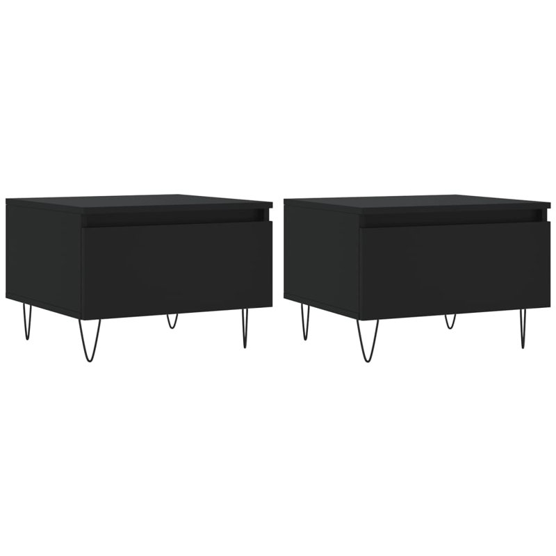 Slatedale Four Leg Coffee Table with Storage, Black