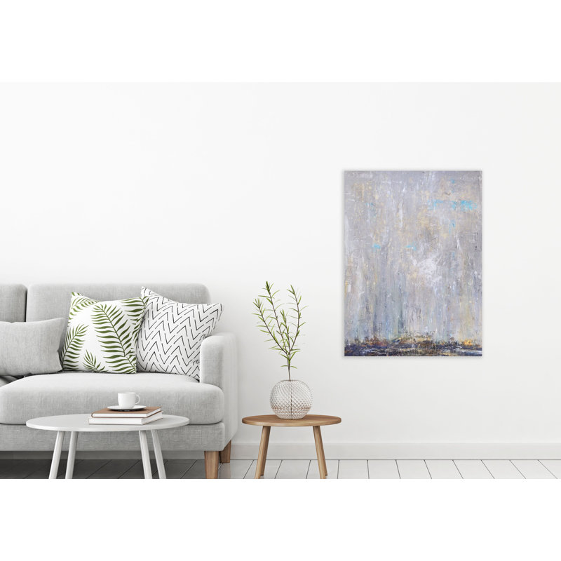 Blue Rain III by John Beard, 40" H x 30" W x 1.5" D, Wrapped Canvas
