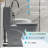 One Toilet With Dual Flush 001. 1.1/1.6 , Soft Close Seat. Water, Elongated Bowl. Height, Grey Ceramic Bathroom Regularization 001 Toilet. Flush, Height. For Systematization