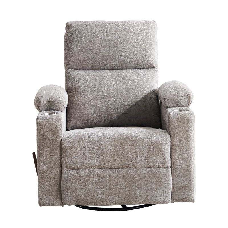 Fauteuil inclinable et pivotant avec accoudoirs réglables; Fauteuil inclinable pour bébé à bascule avec appui-tête réglable et porte-gobelet