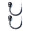 Hoytville 2Pcs Concise moderne à rideaux à boule concise-42029480-42029486