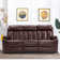 Zhanea Power Reclining Sofa with Heat and Massage,  3-Seat Dual Recliner Sofa