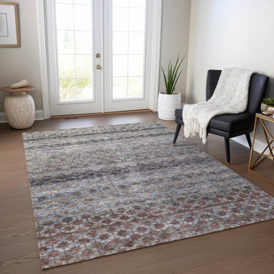 Tapis d'intérieur / extérieur brun Maelis 