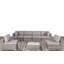 Ensemble de conversation pour 6 personnes avec coussins Euporie Wicker
