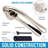 Zulay Kitchen Garlic Press and Peeler Set with Silicone Peeler & Brush