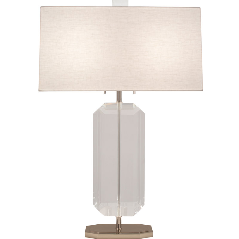 Lampe de table Jacqueline, Blanc cassé, Lin lin