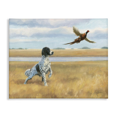 " Pointer Dog & Pheasant " by James Wiens