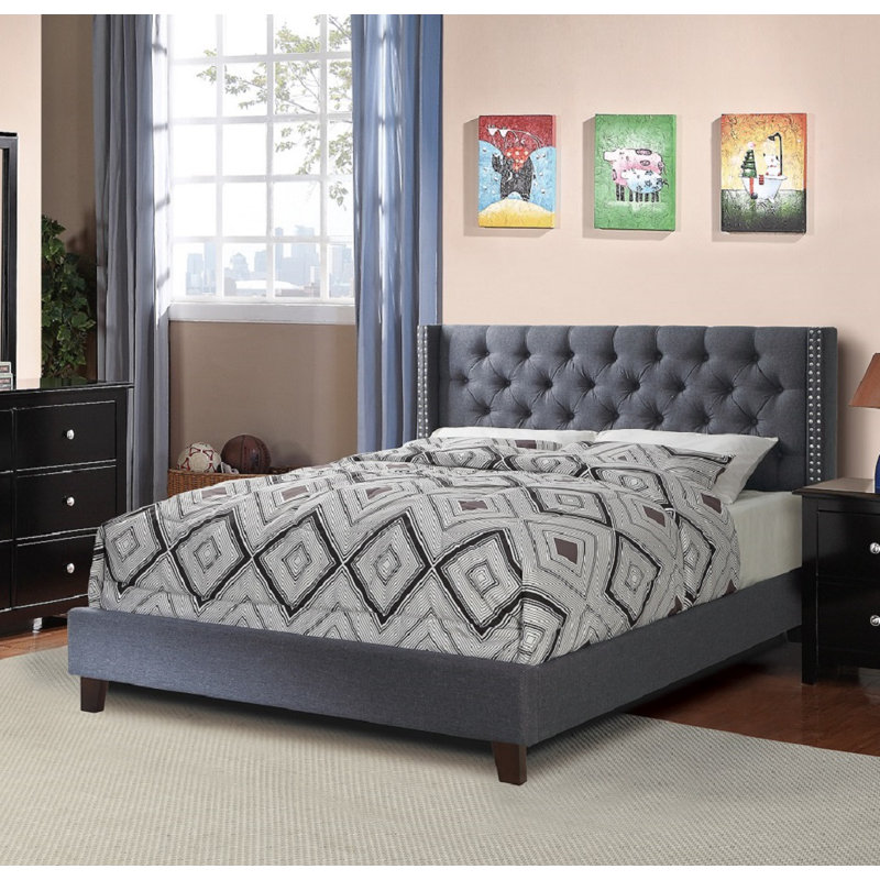Mancilla Upholstered Platform Bed, Queen