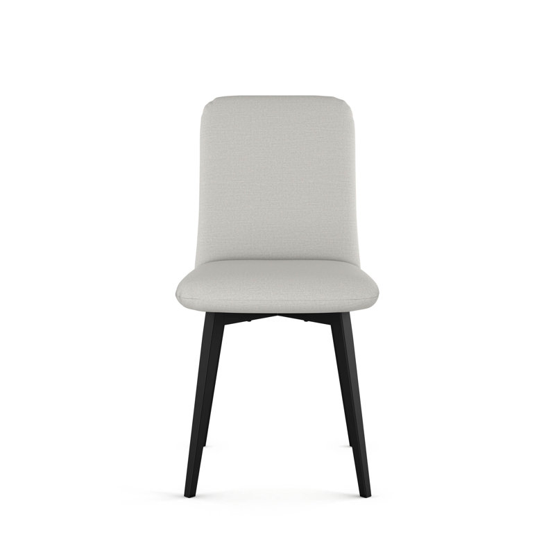 Chaise de salle à manger Nay, Gris clair / noir