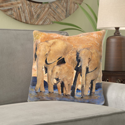  Coussin Elephants