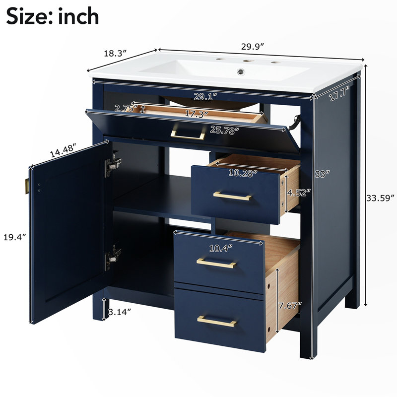 Armoire décorative, Bleu