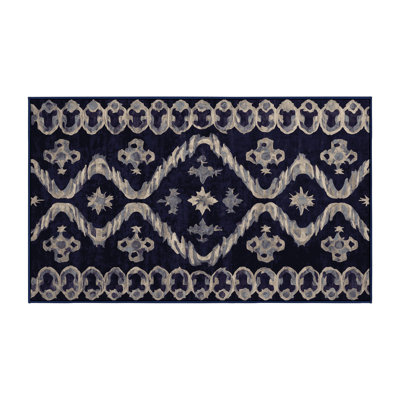Machine Washable Purple Area Rug