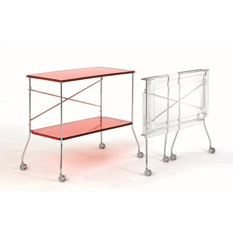 Flip 31.5 " W Kitchen Cart, Crystal