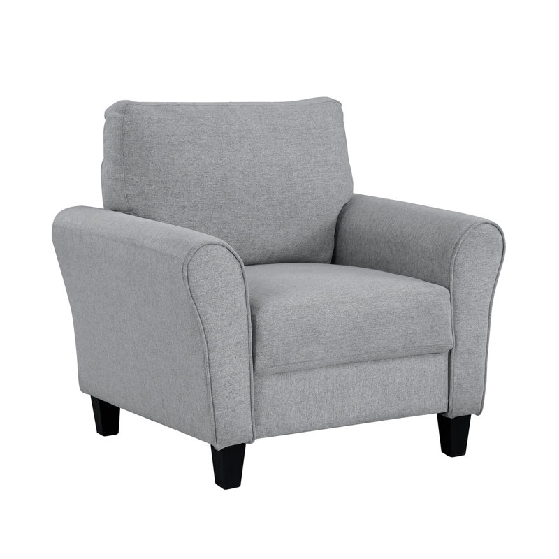 Meuble de salon transitionnel moderne 1pc, Gris foncé