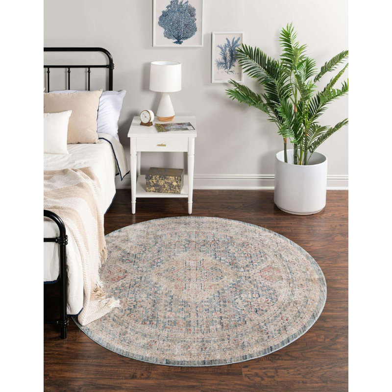 Gabbs Oriental Indoor Rug, Round 5'3"