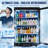 VITLIFE Back Bar Cooler with Glass Doors，Under counter Beverage Refrigerator with LED, 4.7 Cu.Ft., Counter Height Commercial Bar Fridge for Beer, Wine, Soda in Bar, Restaurant, Home-123462497-123462501