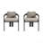 Pula Patio Outdoor Aluminum Dining Chair, Set Of 2