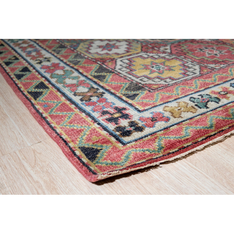 Tapis brun en laine noué à la main Lydia Kazak, Rectangle 8 pi x 10 pi