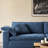 Tofu-Block Minimalist Cloud Straight Sofa