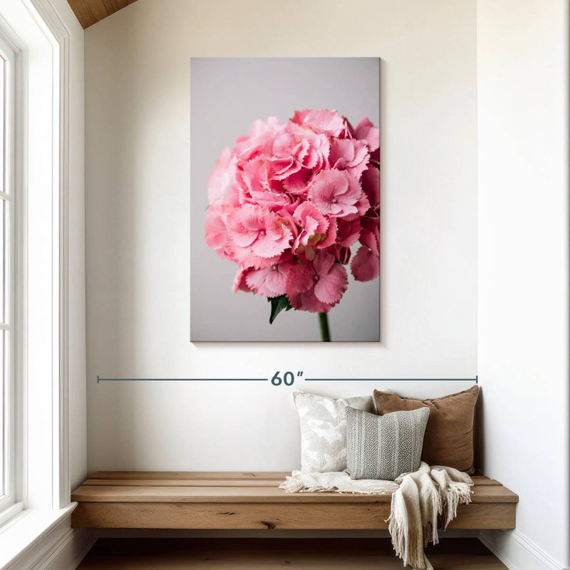 Pink Hydrangea, 45" H x 30" W