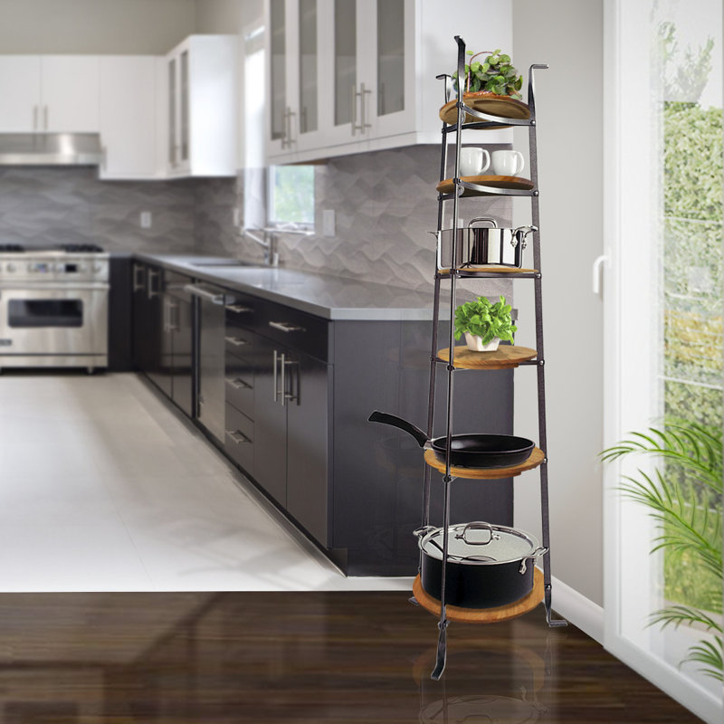 Gourmet 6-Tier Handcrafted Floor Based Pot Rack