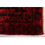 Tapis noir, rouge Melis 6 pi 7 po x 7 pi 10 po