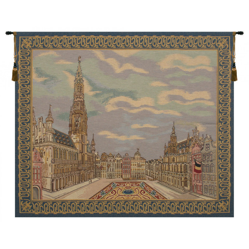 Loom Woven Cotton Blend Wall Hanging, 37" H x 44" W