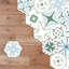 Décalcomanie de plancher hexagonale sans soudure