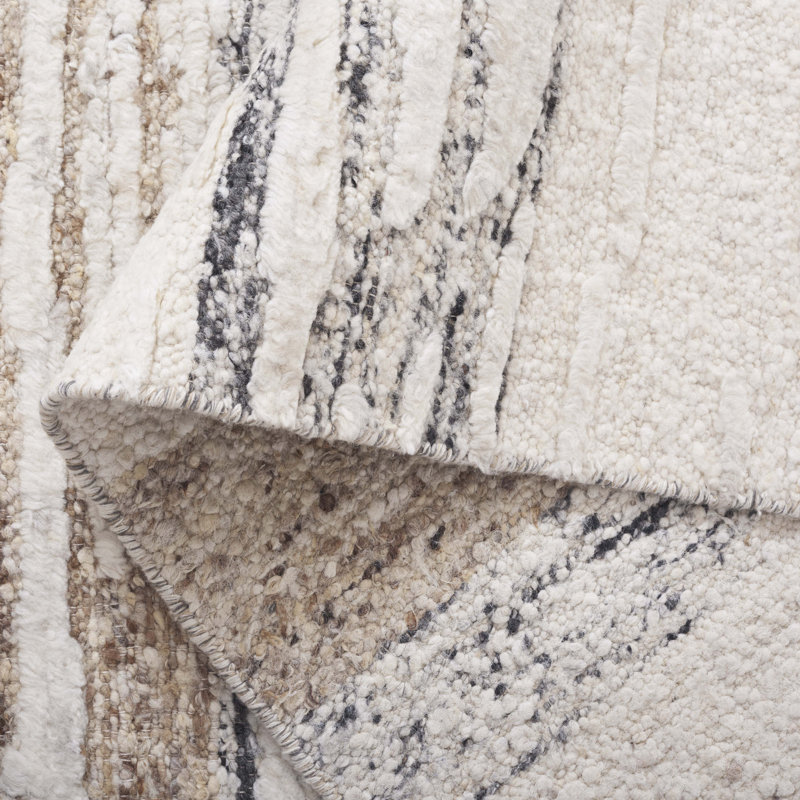 Tapis Tribeca 121 ivoire / brun, Rectangle 6 pi x 9 pi
