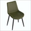 Ensemble de 4 chaises de salle à manger minimalistes modernes avec cuir synthétique et pieds en métal-133703974-133703975