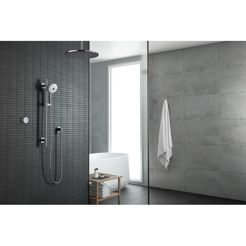 DTV Mode™ Dual-Outlet Shower Interface with Eco-Mode Diverter, Matte Black, Without Eco-Mode Diverter