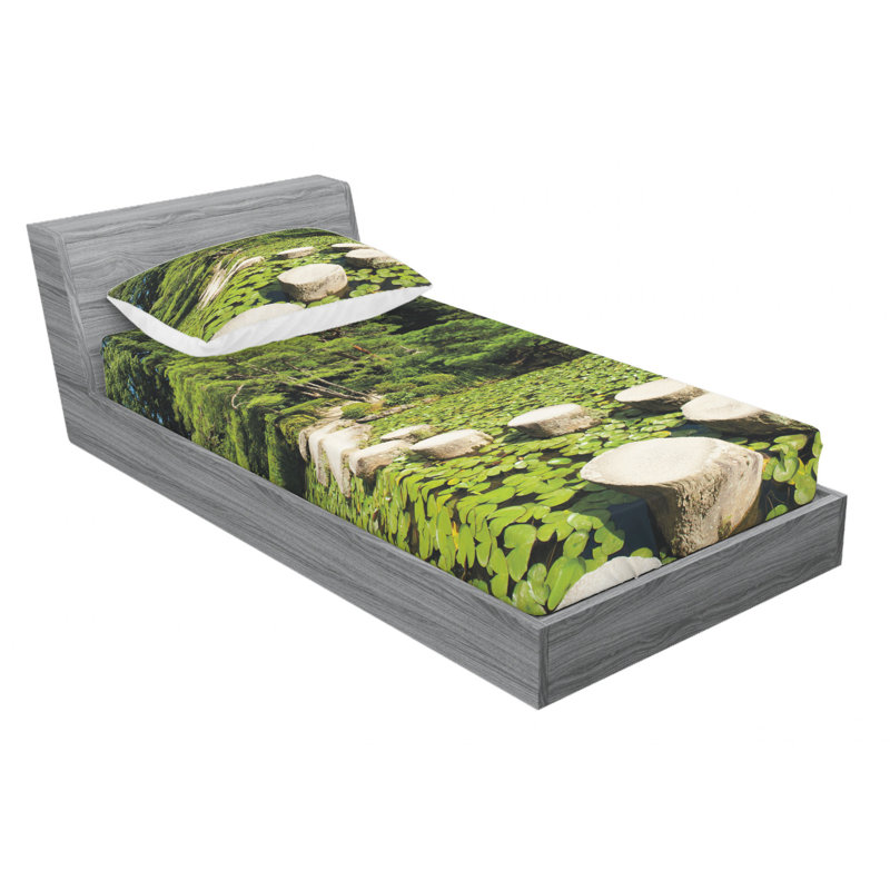 Microfiber Sheet Set, Twin Sheet Set with Fitted Sheet