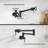 Cedar CASAINC Contemporary Wall Mount Swing Arm Folding Pot Filler Kitchen Faucet-94950559